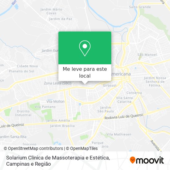 Solarium Clínica de Massoterapia e Estética mapa