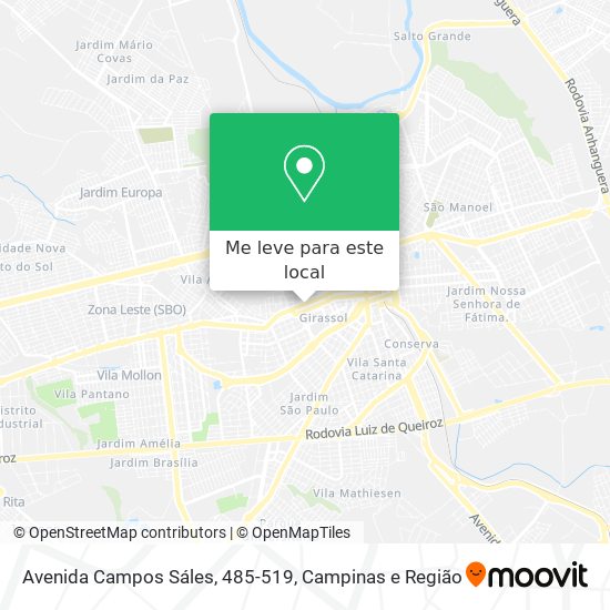 Avenida Campos Sáles, 485-519 mapa