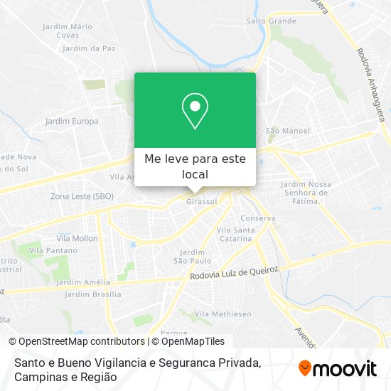 Santo e Bueno Vigilancia e Seguranca Privada mapa