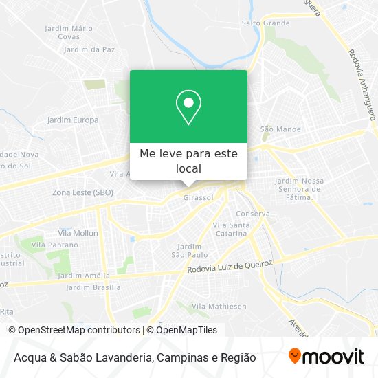 Acqua & Sabão Lavanderia mapa