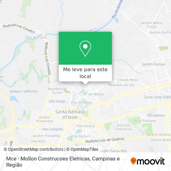 Mce - Mollon Construcoes Eletricas mapa
