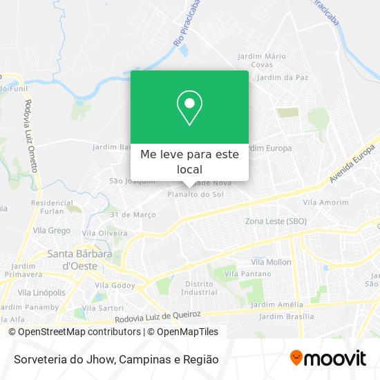 Sorveteria do Jhow mapa