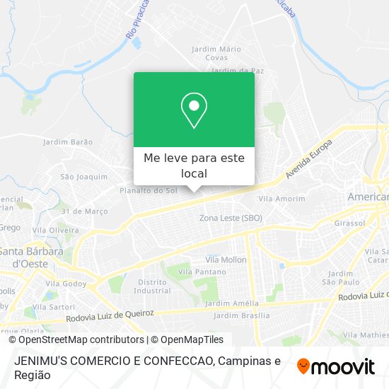 JENIMU'S COMERCIO E CONFECCAO mapa