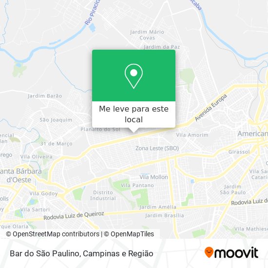 Bar do São Paulino mapa