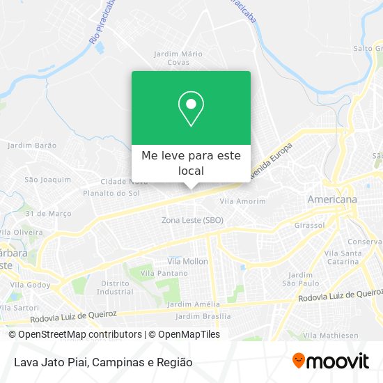 Lava Jato Piai mapa