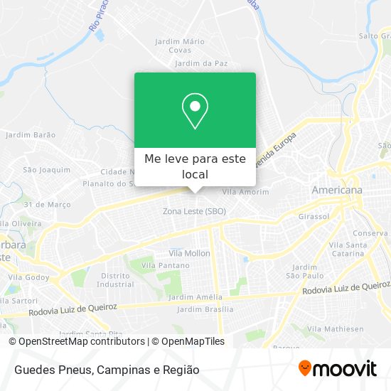 Guedes Pneus mapa