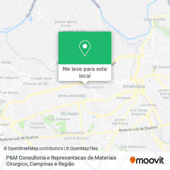 P&M Consultoria e Representacao de Materiais Cirurgico mapa