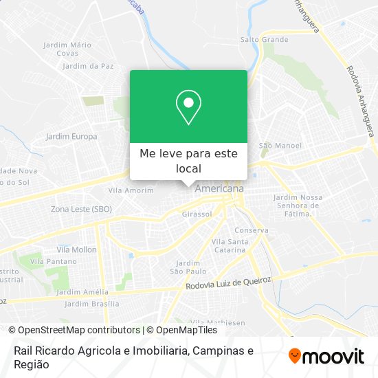 Rail Ricardo Agricola e Imobiliaria mapa