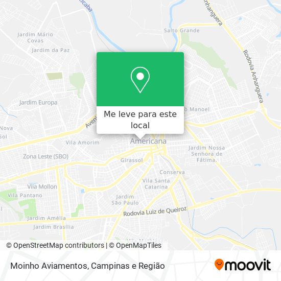 Moinho Aviamentos mapa