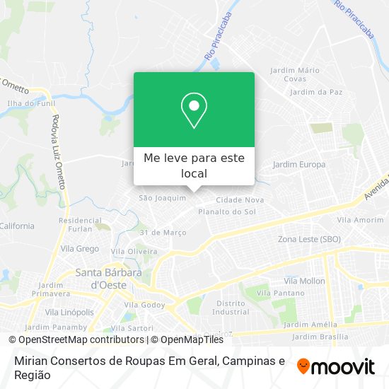 Mirian Consertos de Roupas Em Geral mapa