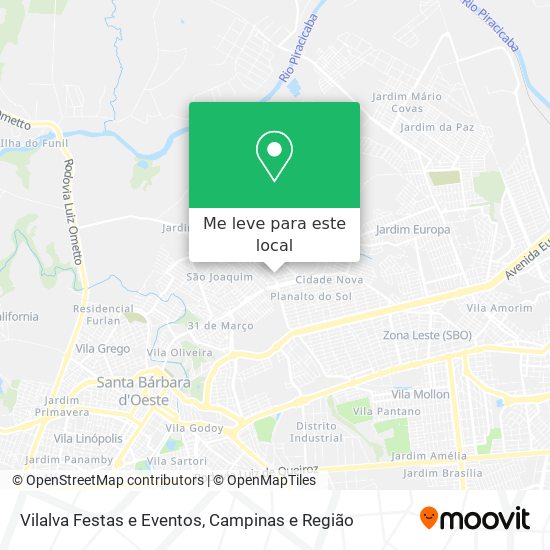 Vilalva Festas e Eventos mapa