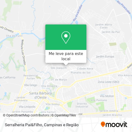 Serralheria Pai&Filho mapa