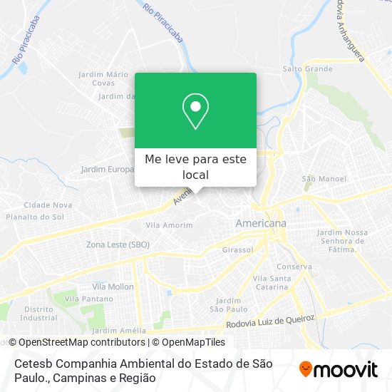Cetesb Companhia Ambiental do Estado de São Paulo. mapa