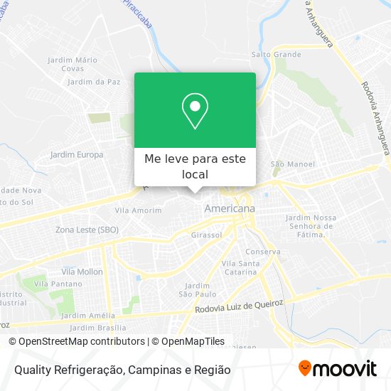 Quality Refrigeração mapa