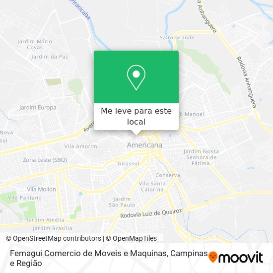 Femagui Comercio de Moveis e Maquinas mapa