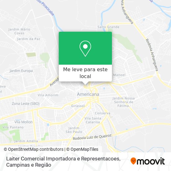 Laiter Comercial Importadora e Representacoes mapa