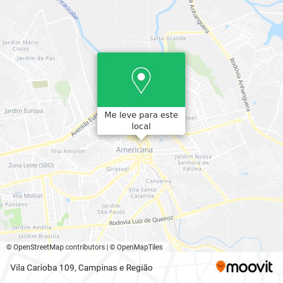 Vila Carioba 109 mapa