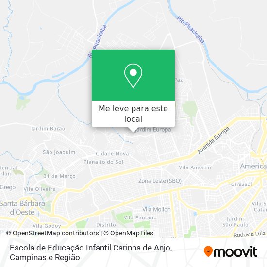 Escola de Educação Infantil Carinha de Anjo mapa