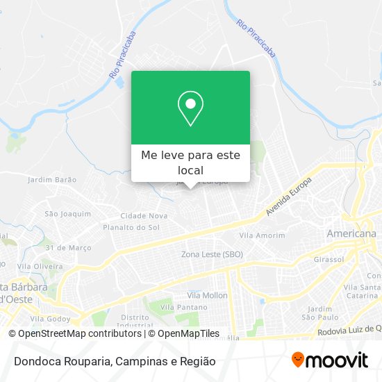 Dondoca Rouparia mapa