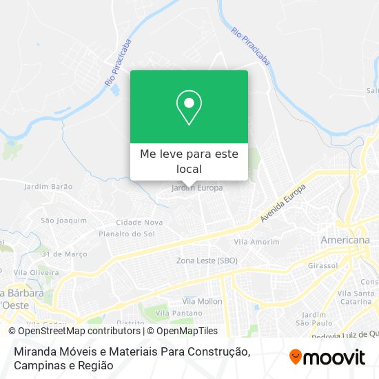 Miranda Móveis e Materiais Para Construção mapa