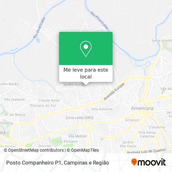 Posto Companheiro P1 mapa