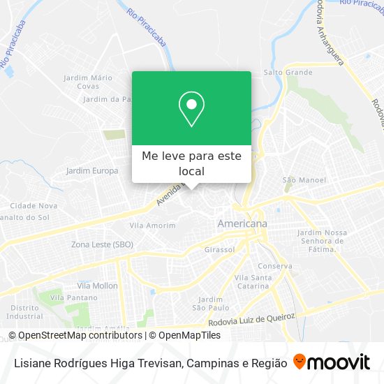 Lisiane Rodrígues Higa Trevisan mapa