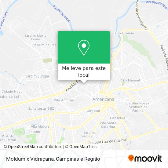 Moldumix Vidraçaria mapa