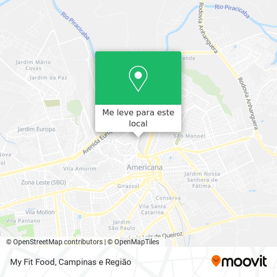 My Fit Food mapa