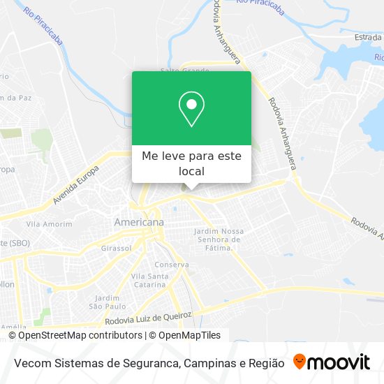 Vecom Sistemas de Seguranca mapa