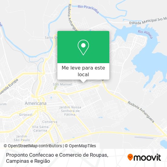 Proponto Confeccao e Comercio de Roupas mapa