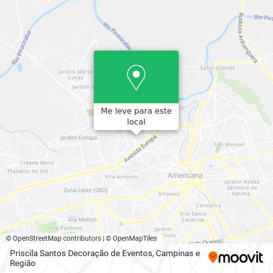 Priscila Santos Decoração de Eventos mapa