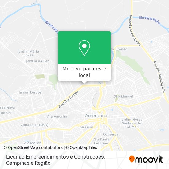 Licariao Empreendimentos e Construcoes mapa