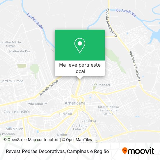 Revest Pedras Decorativas mapa