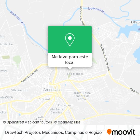 Drawtech Projetos Mecânicos mapa