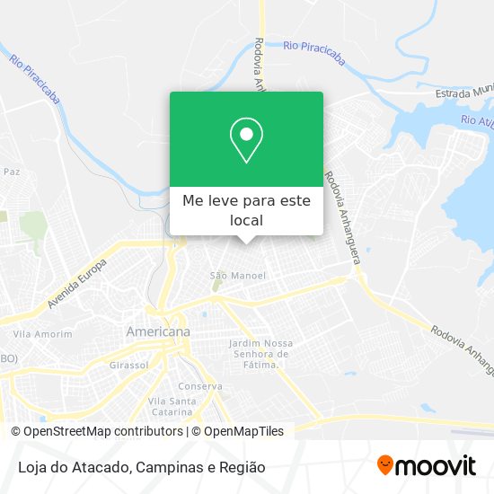 Loja do Atacado mapa