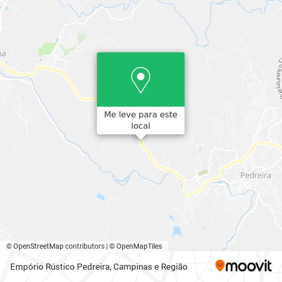 Empório Rústico Pedreira mapa