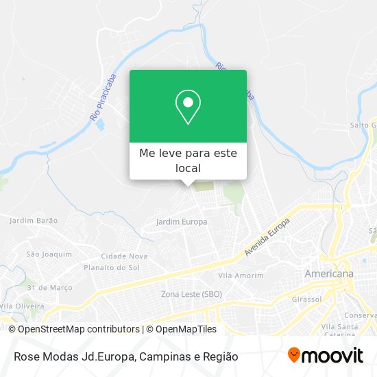 Rose Modas Jd.Europa mapa