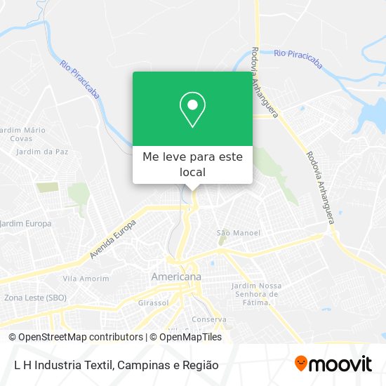 L H Industria Textil mapa