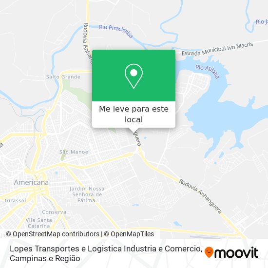 Lopes Transportes e Logistica Industria e Comercio mapa