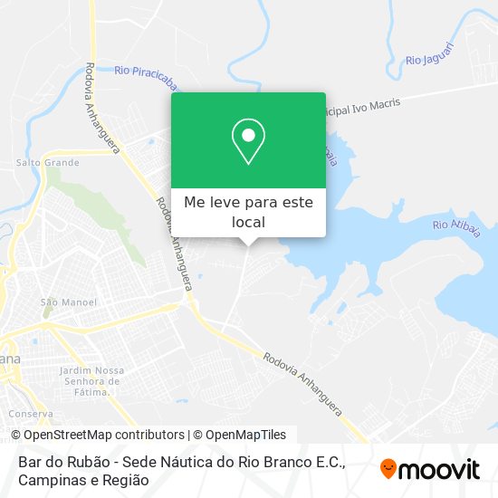 Bar do Rubão - Sede Náutica do Rio Branco E.C. mapa