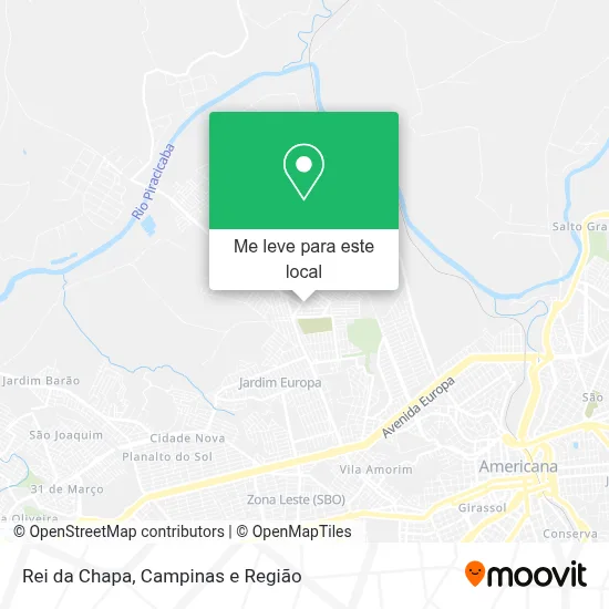 Rei da Chapa mapa