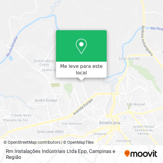 Rm Instalações Indústriais Ltda Epp mapa