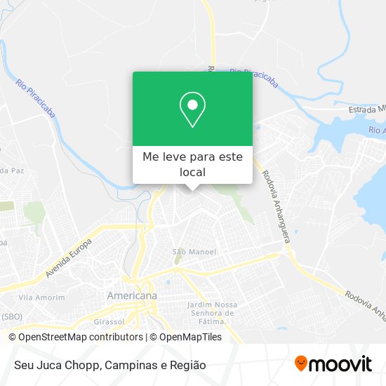 Seu Juca Chopp mapa