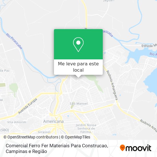 Comercial Ferro Fer Materiais Para Construcao mapa