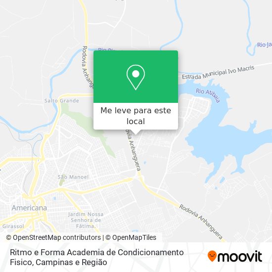 Ritmo e Forma Academia de Condicionamento Fisico mapa