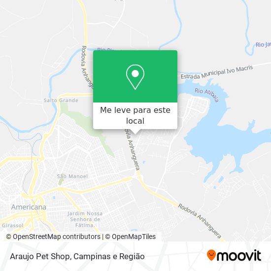 Araujo Pet Shop mapa
