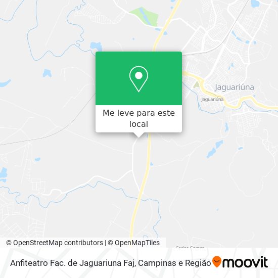 Anfiteatro Fac. de Jaguariuna Faj mapa