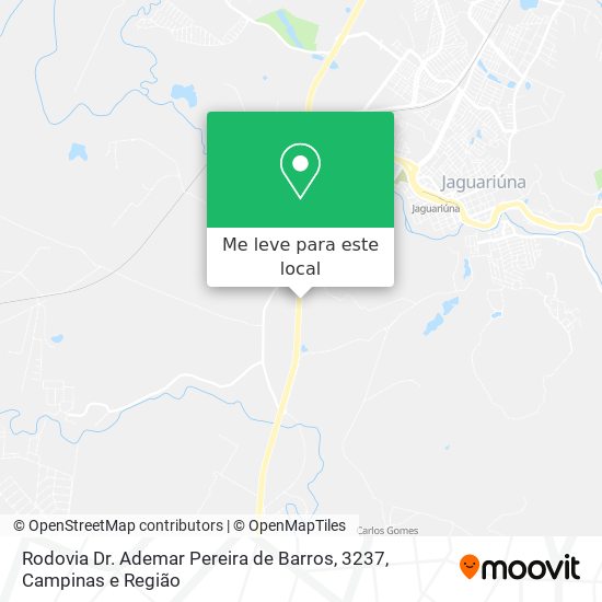 Rodovia Dr. Ademar Pereira de Barros, 3237 mapa