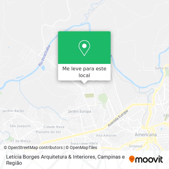 Letícia Borges Arquitetura & Interiores mapa