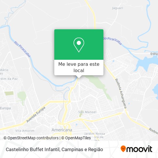 Castelinho Buffet Infantil mapa